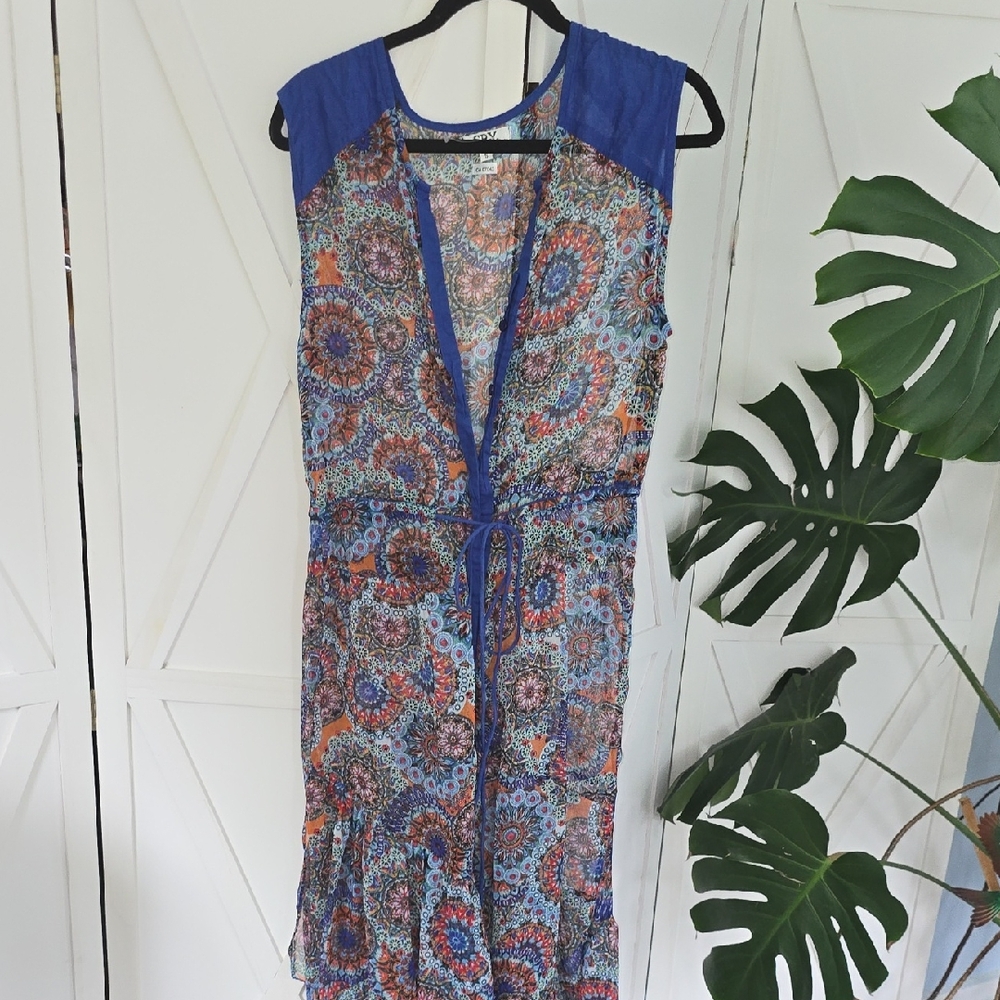 Sheer And Gorgeous Button Up Dress
